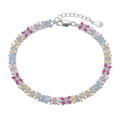 [CiCi]Radiant Colorful Emerald Cut Party Bracelet