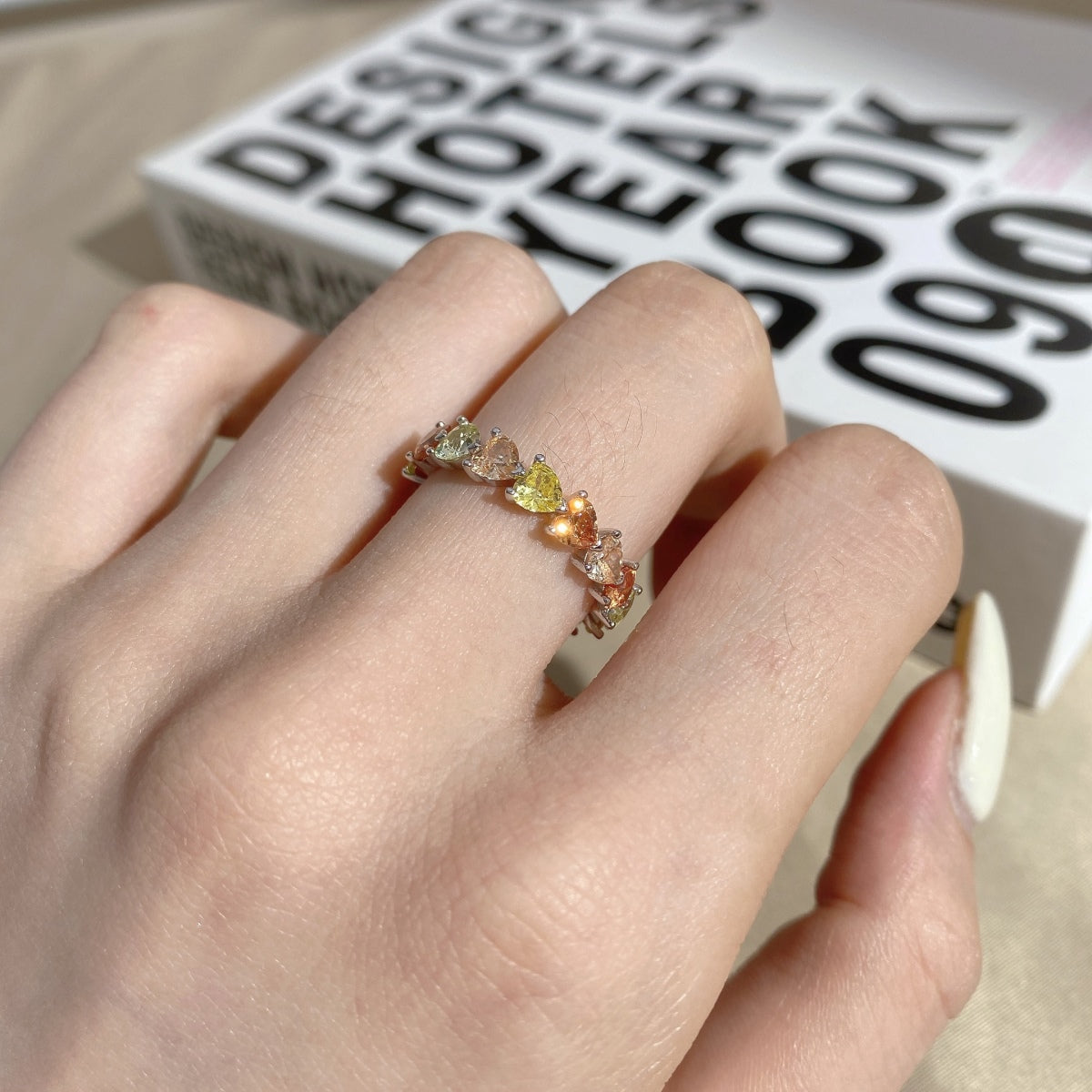 [CiCi]0.25 Carat Radiant Romance Heart Cut Lover Ring