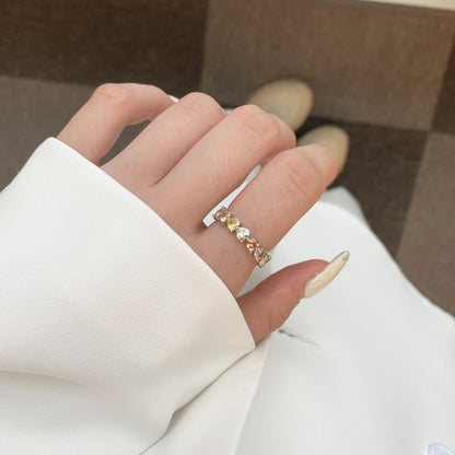 [CiCi]0.25 Carat Radiant Romance Heart Cut Lover Ring