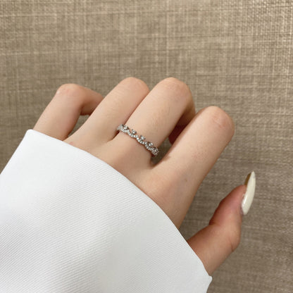 [CiCi]Elegant Resplendent Round Shape Party Ring