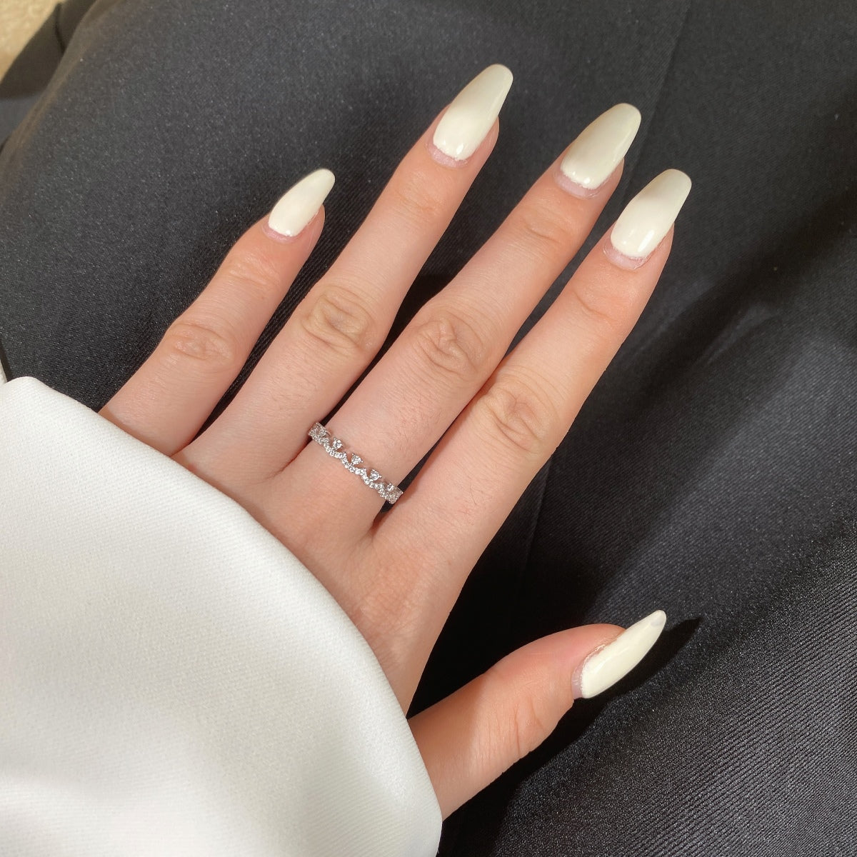 [CiCi]Elegant Resplendent Round Shape Party Ring