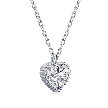 [CiCi]Ornate Heart Shape Necklace