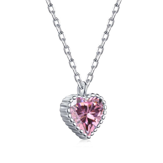 [CiCi]Ornate Heart Shape Necklace