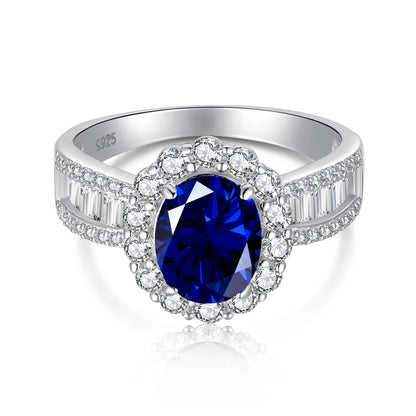[CiCi]1.5 Carat Dazzling Charming Oval Cut Banquet Ring