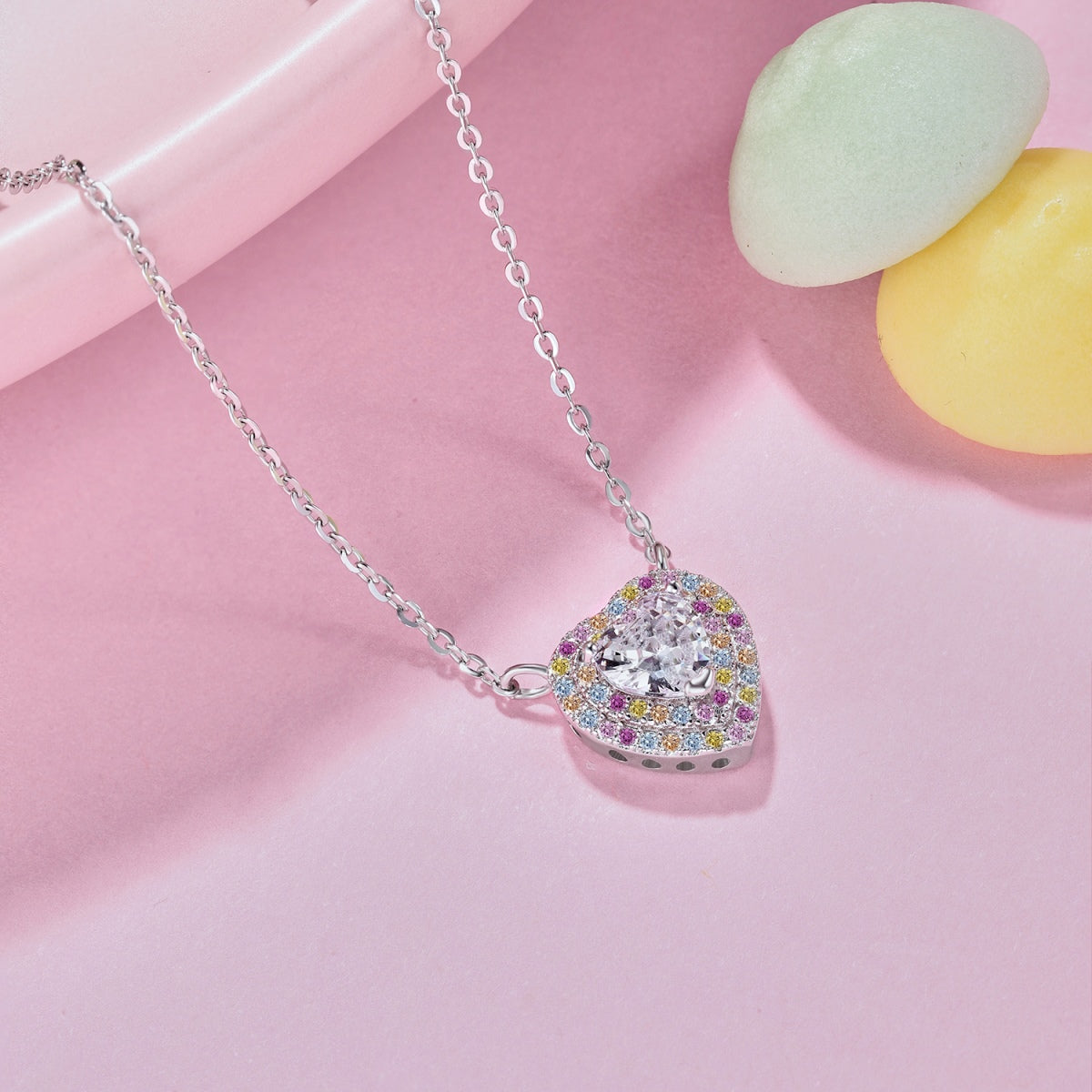 [CiCi]Exquisite Heart Shape Necklace