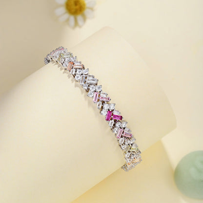 [CiCi]Dazzling Unique Multi Shape Daily Bracelet