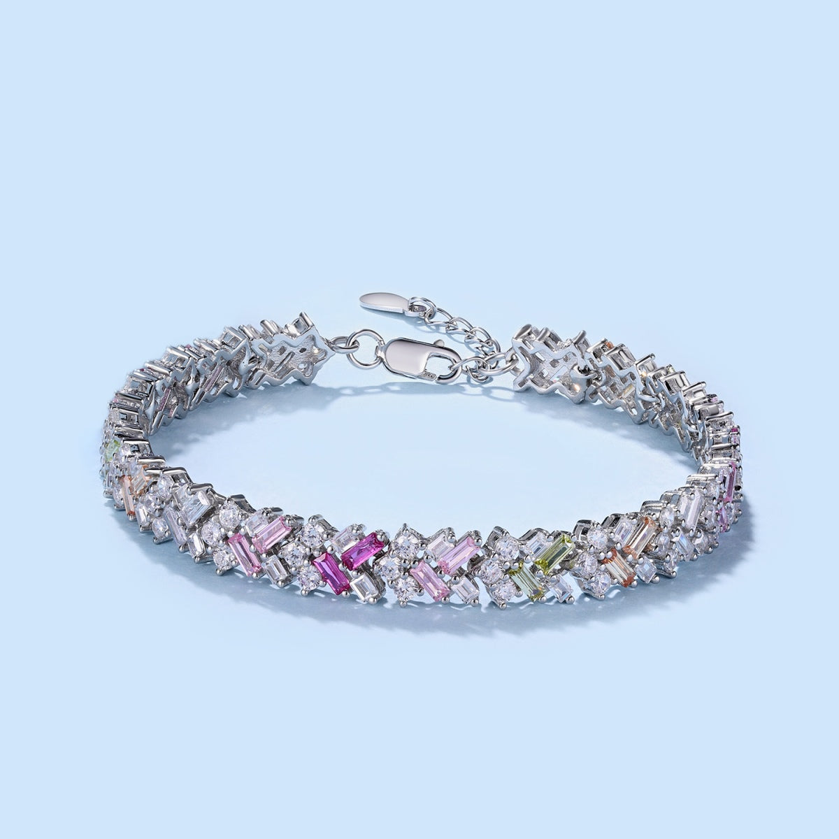 [CiCi]Dazzling Unique Multi Shape Daily Bracelet
