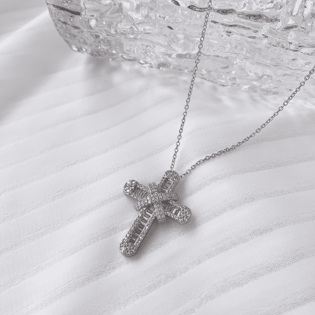 [CiCi]Gypsophila With Dimonds Necklace