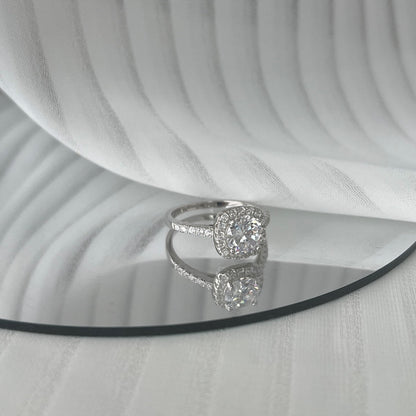 [CiCi]Dazzling Resplendent Round Cut Wedding Ring