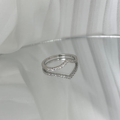 [CiCi]Elaborate Tennis Band Ring