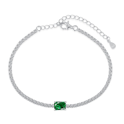 [CiCi]1.0 Carat Unique Emerald Cut Banquet Bracelet