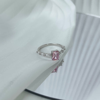 [CiCi]1.0 Carat Dainty Resplendent Radiant Cut Daily Ring