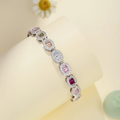 [CiCi]Exquisite Ornate Emerald Cut Daily Bracelet
