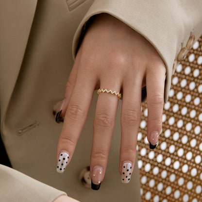 [CiCi]Delicate Enchanting Wave Shape Daily Ring
