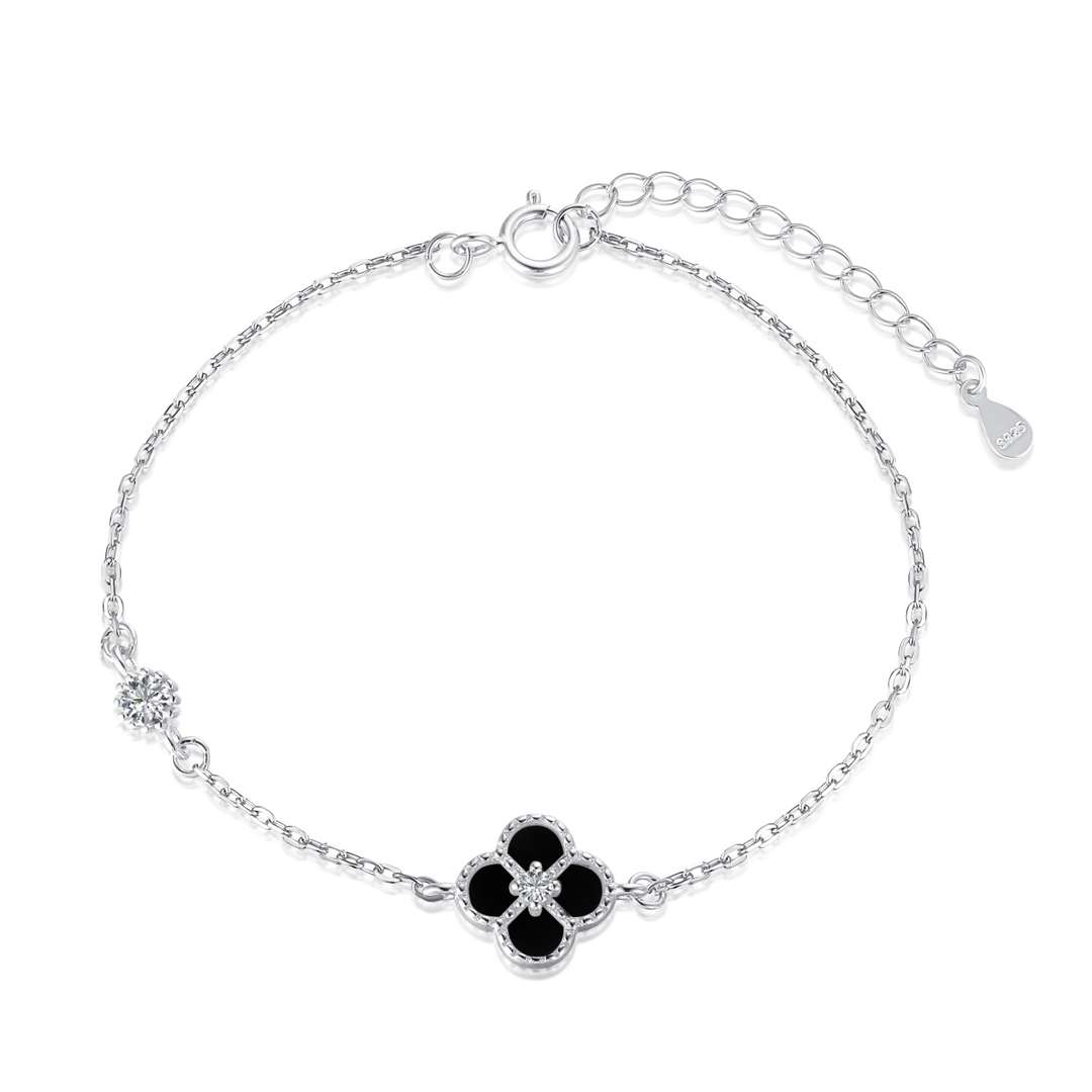 [CiCi]Delicate Four Leaf Clover Bracelet