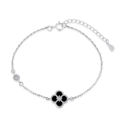 [CiCi]Delicate Four Leaf Clover Bracelet