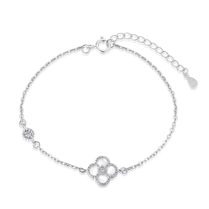 [CiCi]Delicate Four Leaf Clover Bracelet