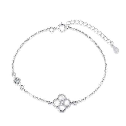 [CiCi]Delicate Four Leaf Clover Bracelet