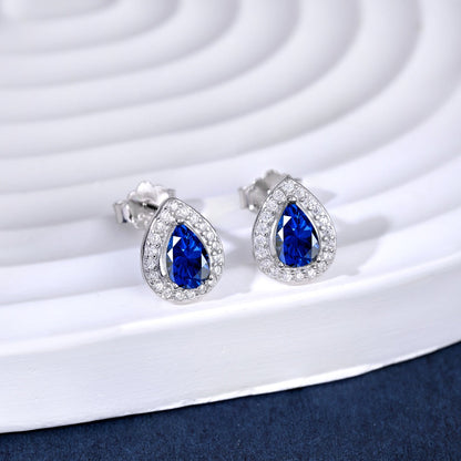 [CiCi]Luxurious Water Drop Shape Earrings