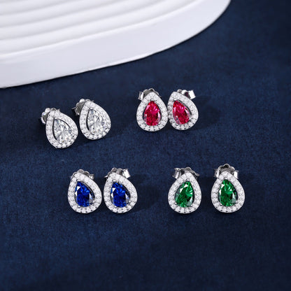 [CiCi]Luxurious Water Drop Shape Earrings