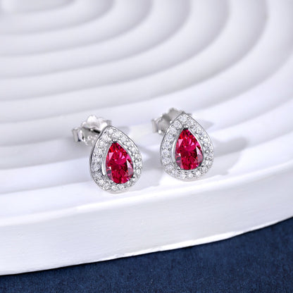 [CiCi]Luxurious Water Drop Shape Earrings