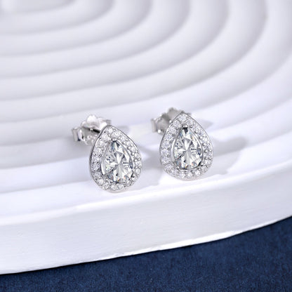 [CiCi]Luxurious Water Drop Shape Earrings
