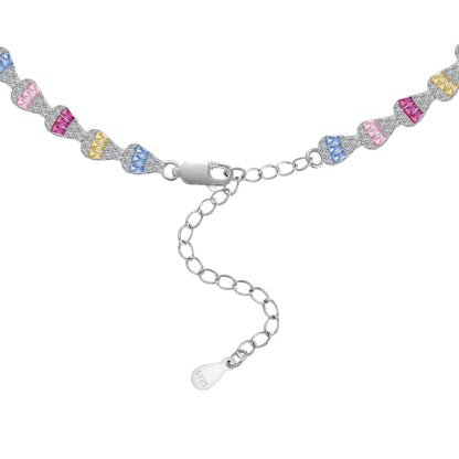 [CiCi]Radiant Colorful Rainbow Necklace