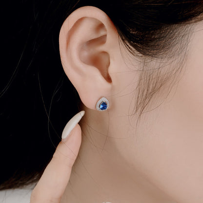 [CiCi]Luxurious Water Drop Shape Earrings