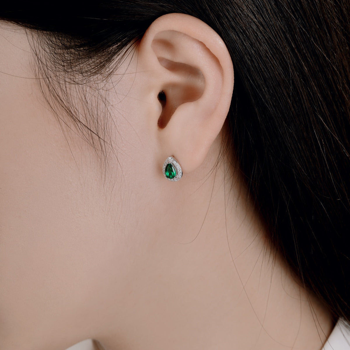 [CiCi]Luxurious Water Drop Shape Earrings