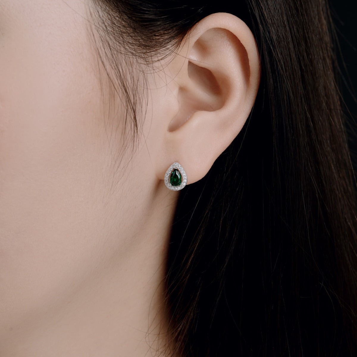 [CiCi]Luxurious Water Drop Shape Earrings