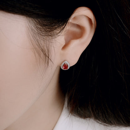 [CiCi]Luxurious Water Drop Shape Earrings
