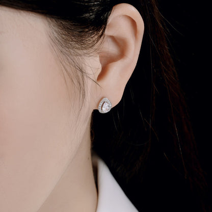 [CiCi]Luxurious Water Drop Shape Earrings