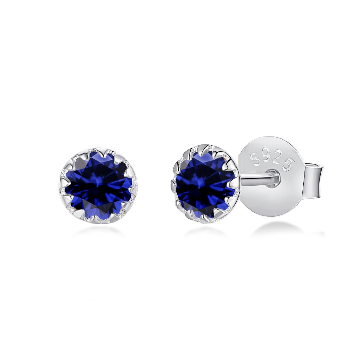 [CiCi]Sparkling Colorful Round Shape Earrings