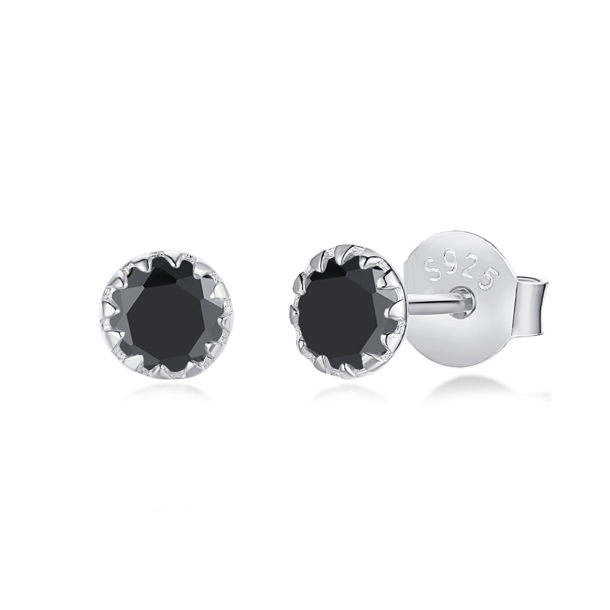 [CiCi]Sparkling Colorful Round Shape Earrings