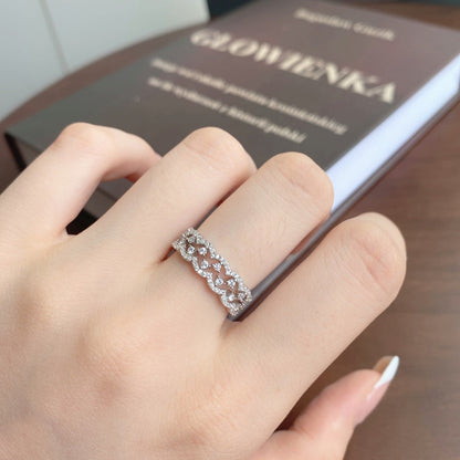 [CiCi]Elegant Resplendent Round Shape Party Ring