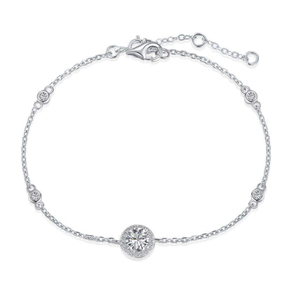[CiCi]Dazzling Round Cut Shape Bracelet