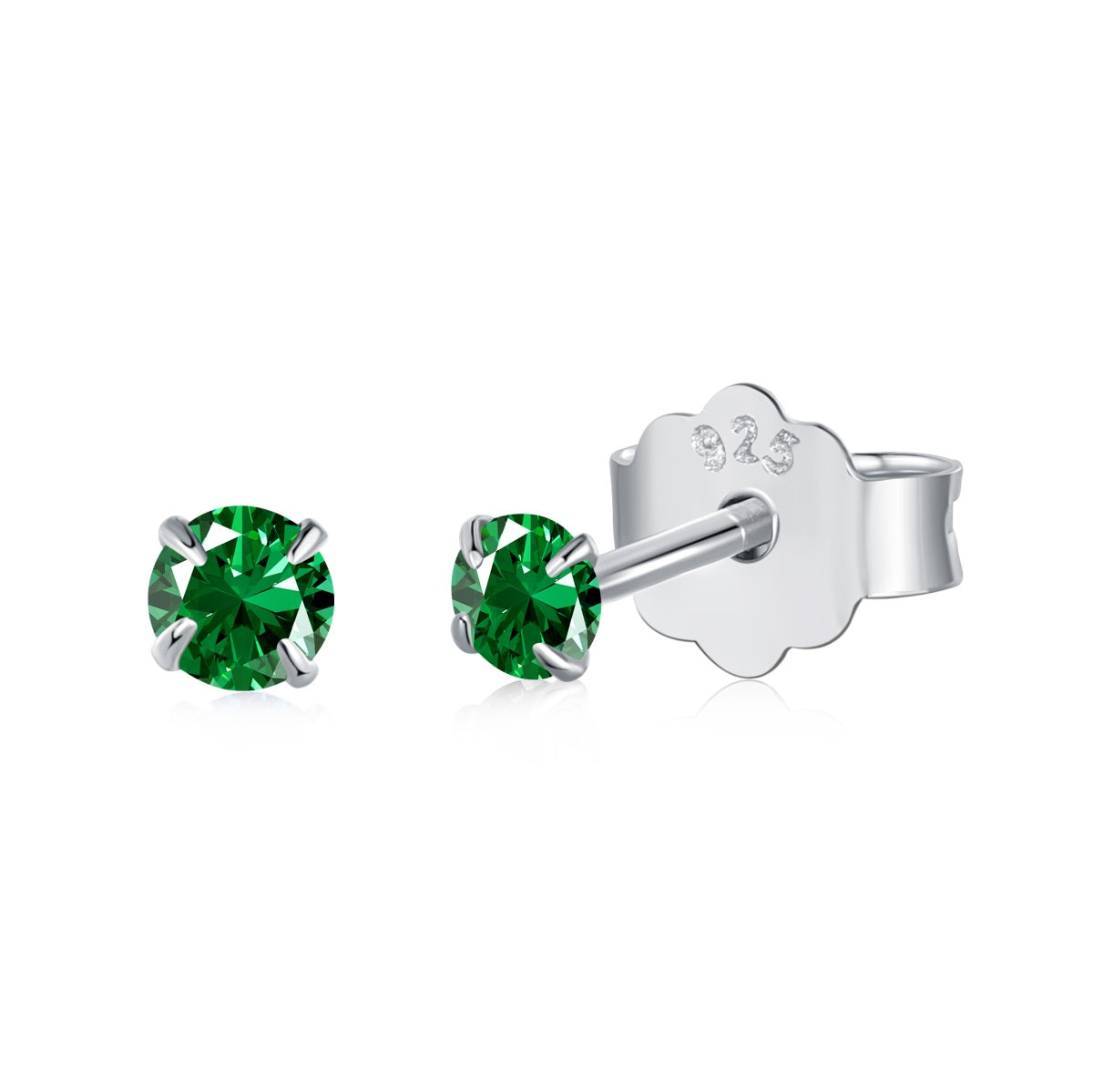 [CiCi]Delicate Solitaire Earrings