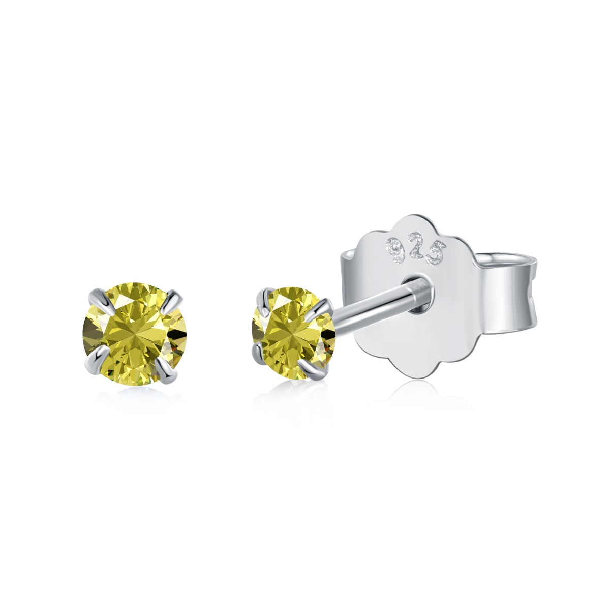 [CiCi]Delicate Solitaire Earrings