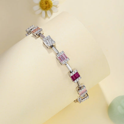 [CiCi]Dainty Charming Emerald Cut Daily Bracelet