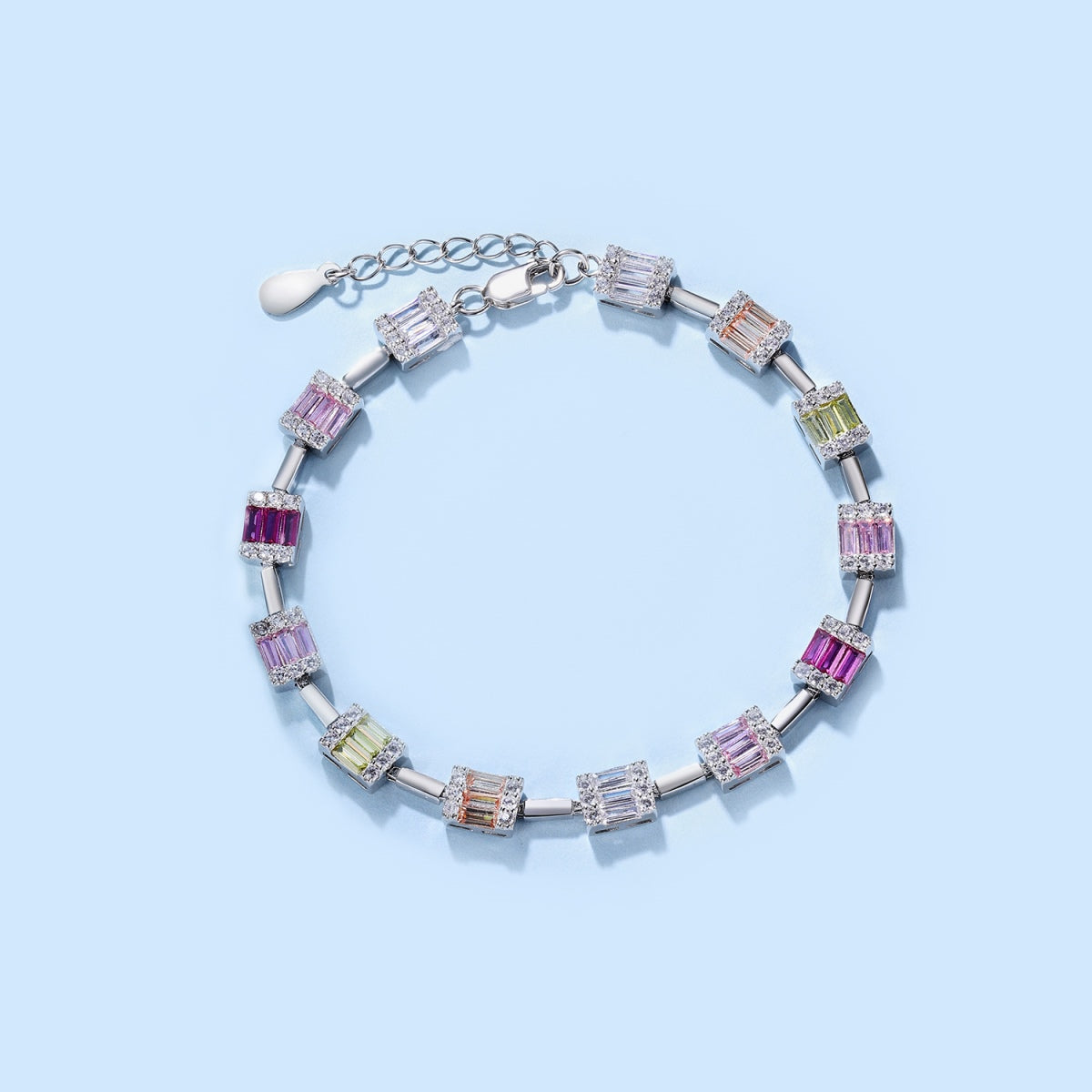 [CiCi]Dainty Charming Emerald Cut Daily Bracelet