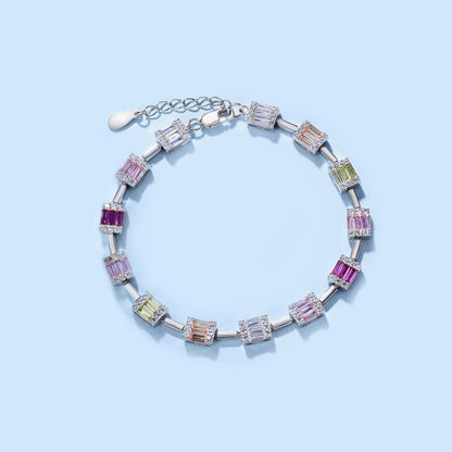 [CiCi]Dainty Charming Emerald Cut Daily Bracelet