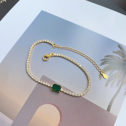 [CiCi]1.0 Carat Unique Emerald Cut Banquet Bracelet