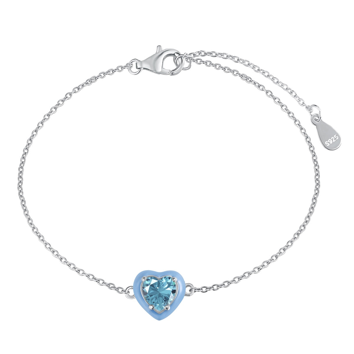 [CiCi]Sparkling Romantic Heart Shape Lover Bracelet