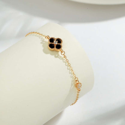[CiCi]Delicate Four Leaf Clover Bracelet