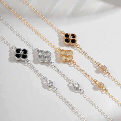 [CiCi]Delicate Four Leaf Clover Bracelet