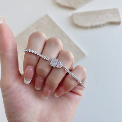 [CiCi]Dazzling Unique Multi Shape Lover Bracelet