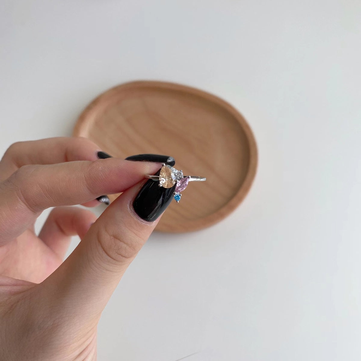 [CiCi]Radiant Colorful Multi Cut Daily Ring