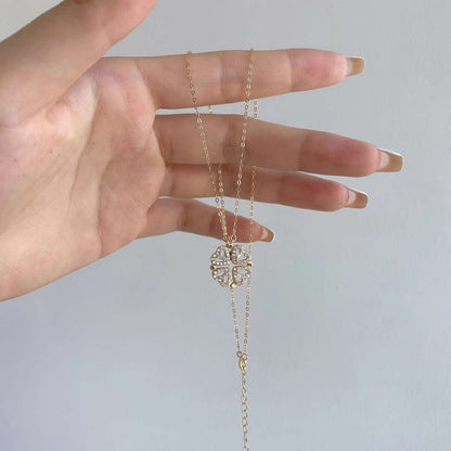 [CiCi]Ornate Heart Cut Flower Shape Necklace