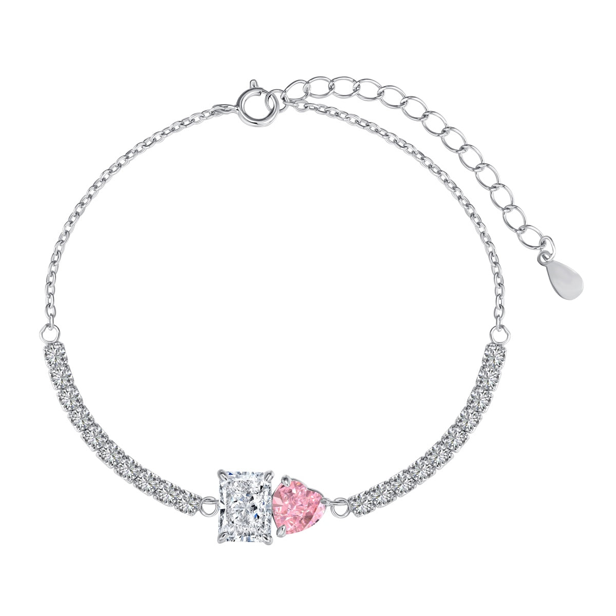 [CiCi]Dazzling Unique Multi Shape Lover Bracelet