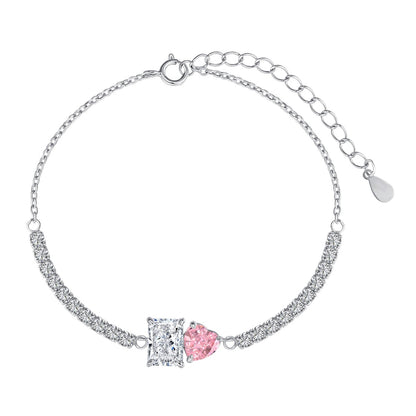 [CiCi]Dazzling Unique Multi Shape Lover Bracelet